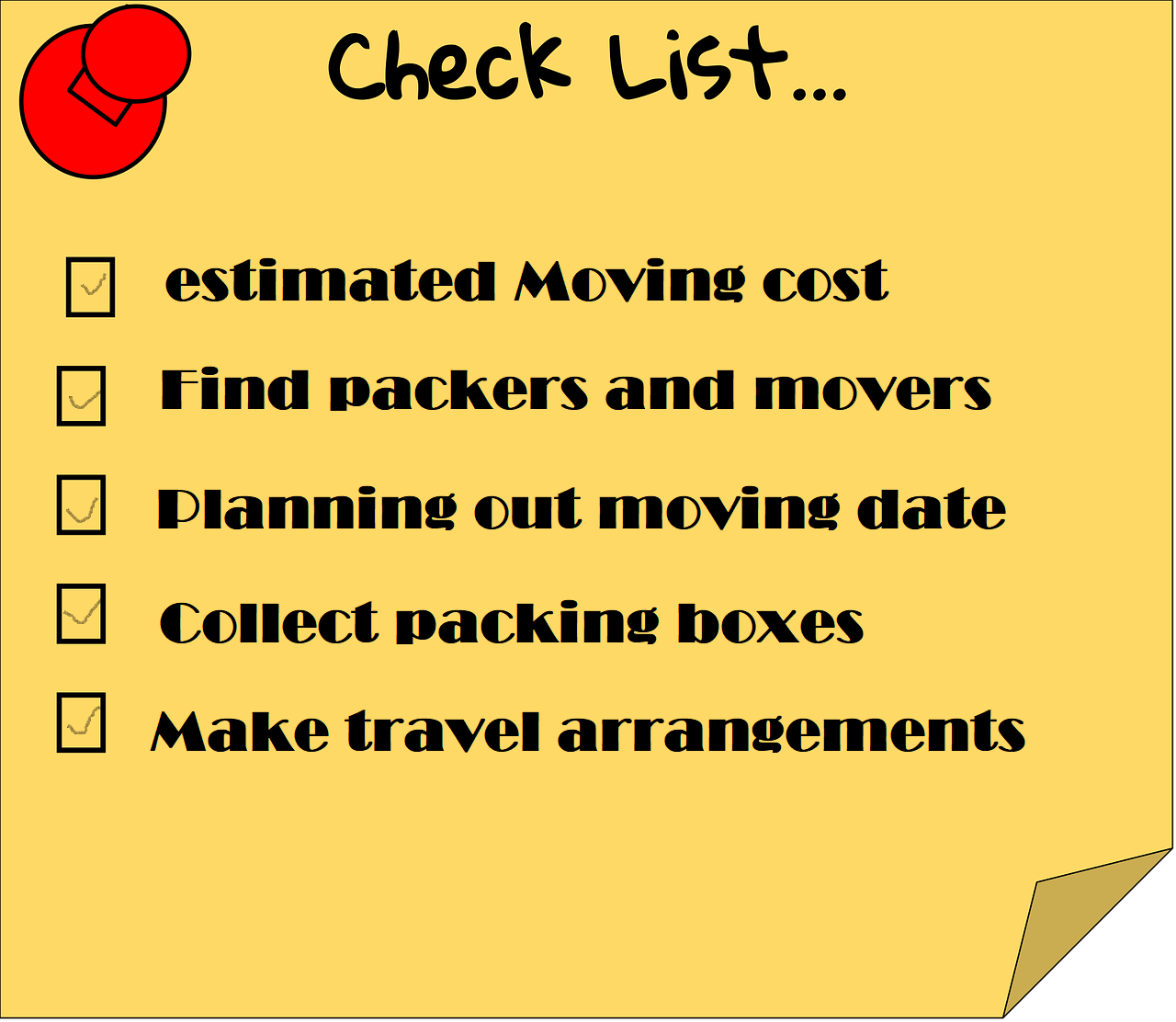 moving checklist