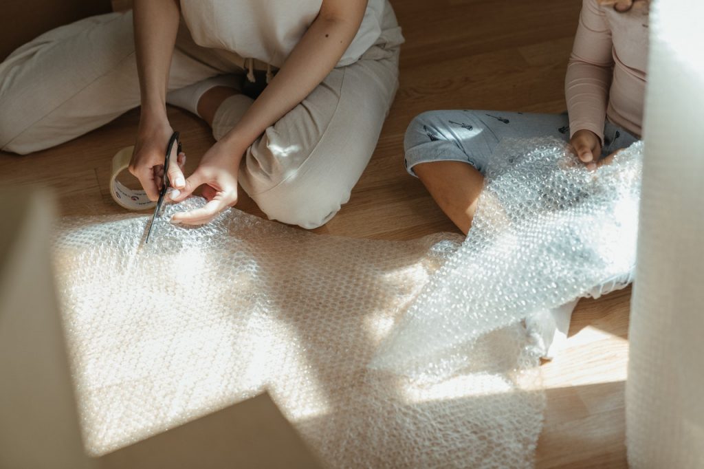 bubble wrapping